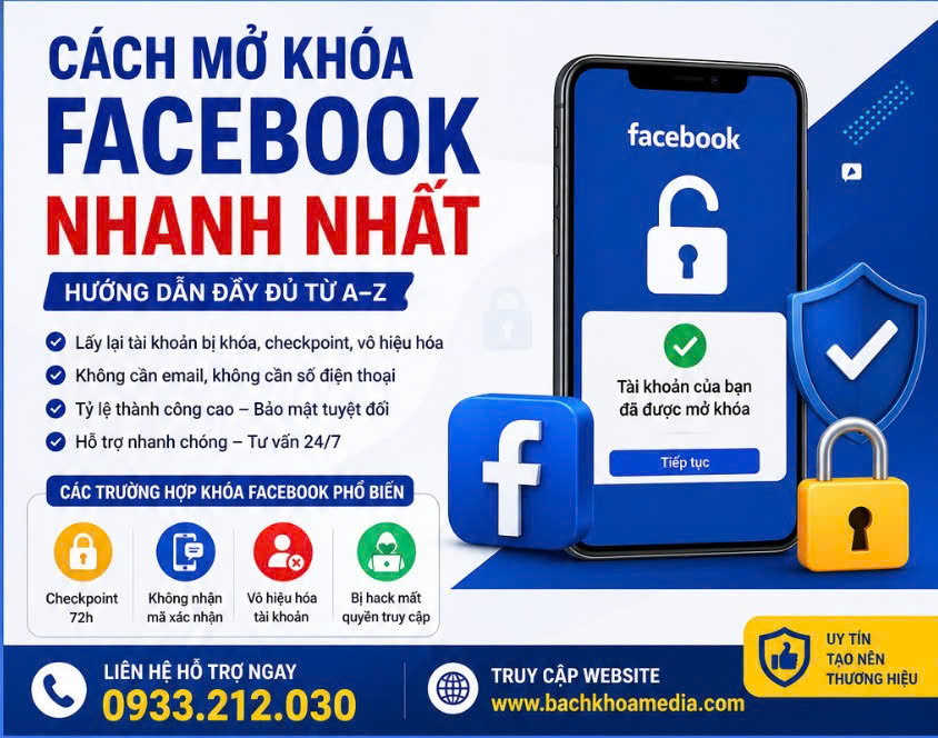 cách mở khóa facebook