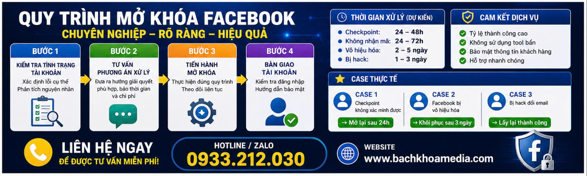 dịch vụ mở khóa facebook