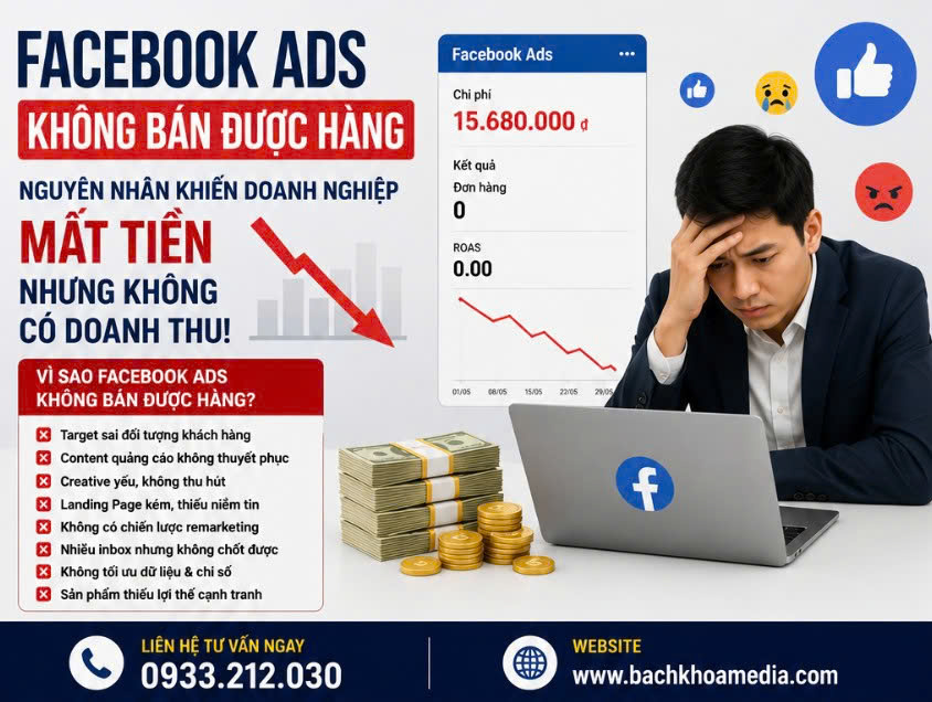 facebook ads không bán được hàng