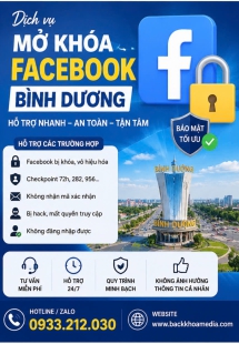 Mở khóa Facebook Bình Dương – Hỗ trợ nhanh, an toàn, tư vấn tận tâm
