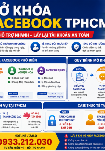 Mở khóa Facebook TPHCM – Hỗ trợ nhanh, lấy lại tài khoản an toàn